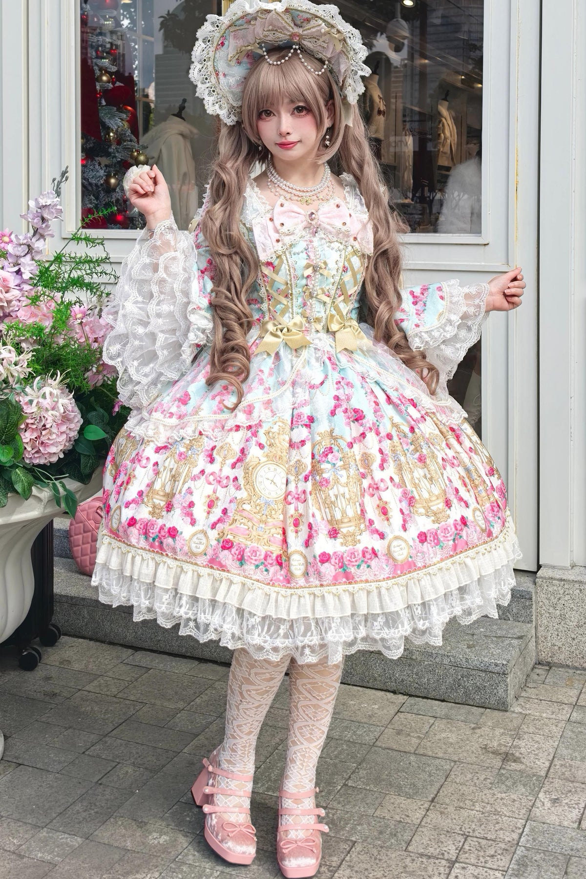 Rose Garden Sequence Lolita OP Dress