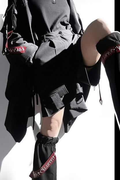 Wasteland Techwear Slim-Fit Pants+Leg warmers