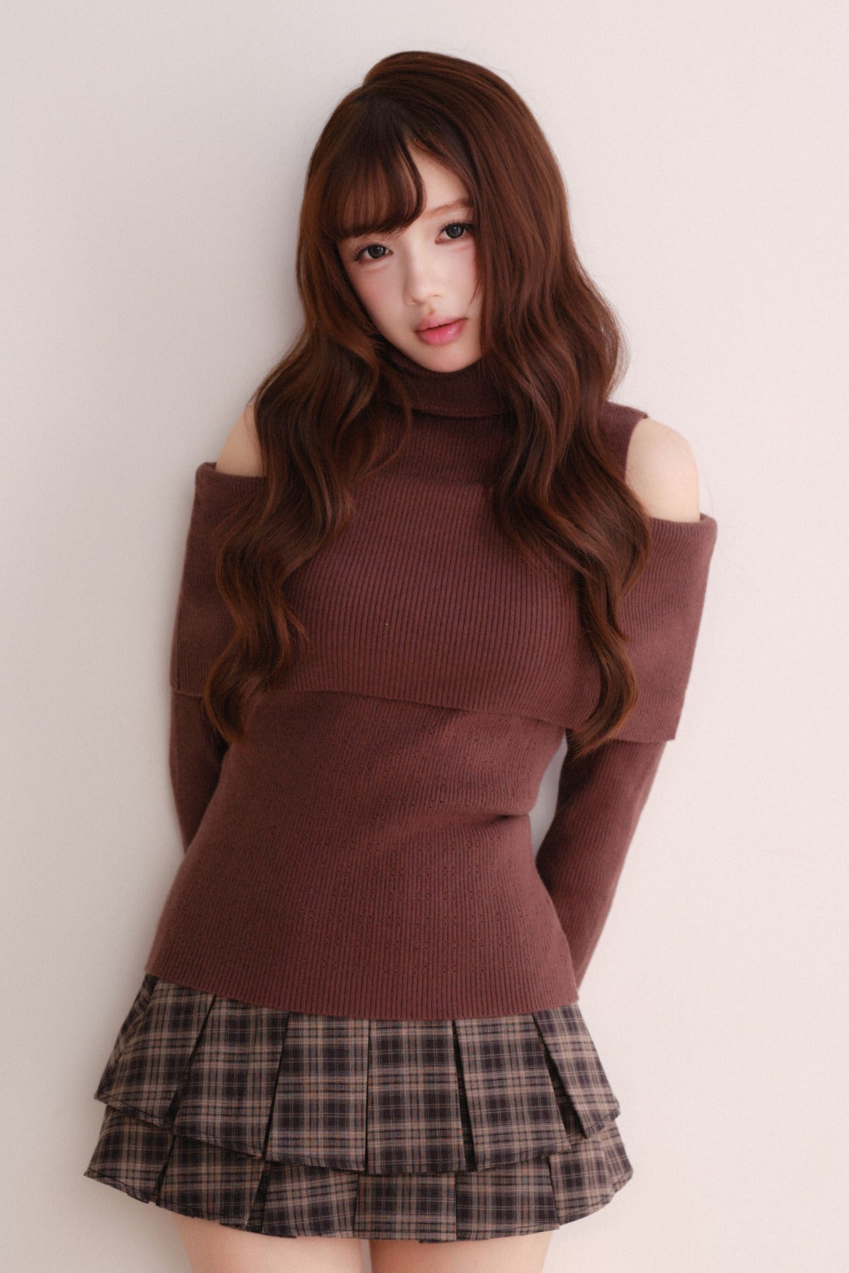 Off-Shoulder Shawl Pullover Sweater