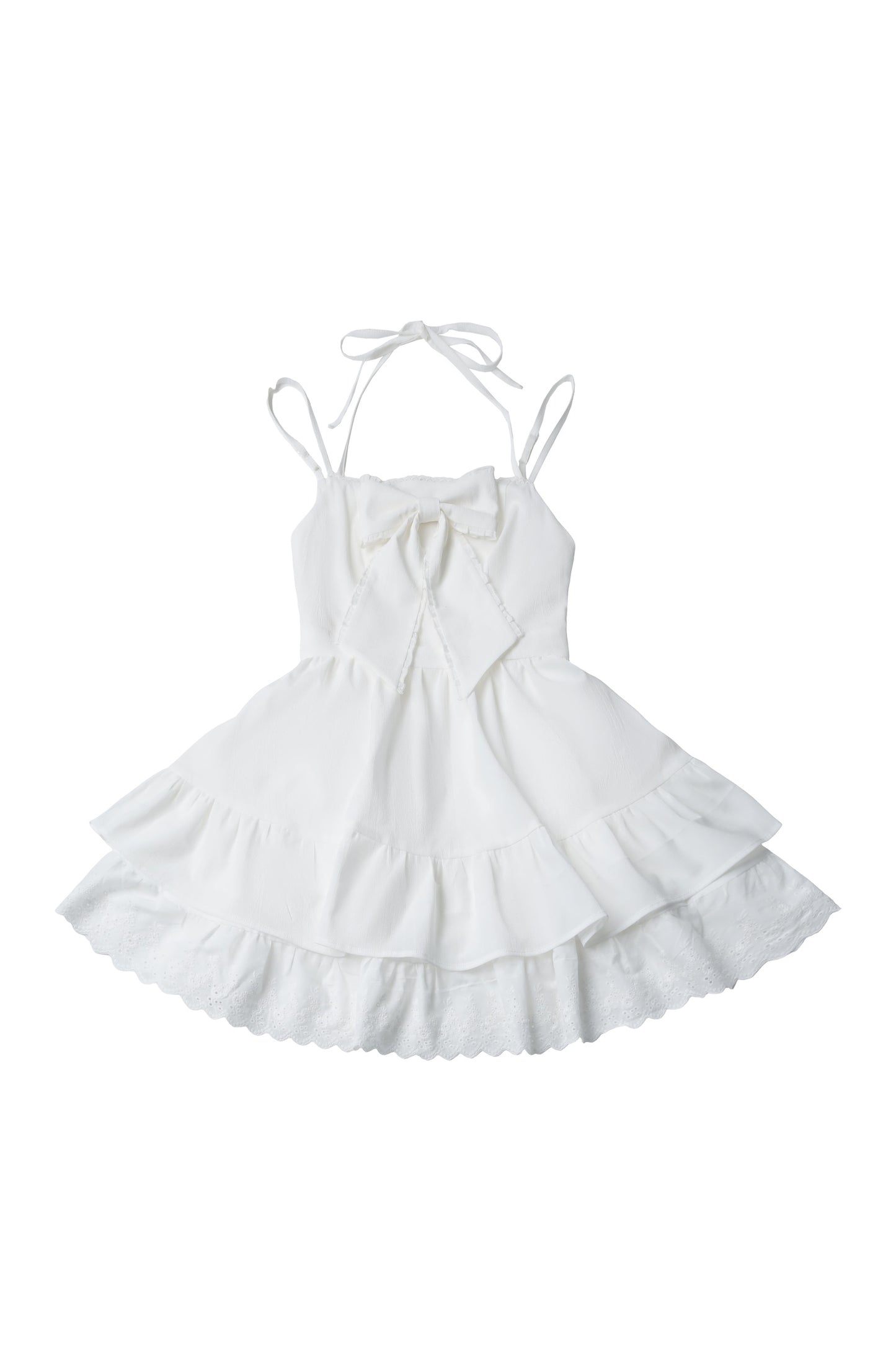 Vintage Strings Lace Double-Layered Suspender Dress Shirt Set-Up