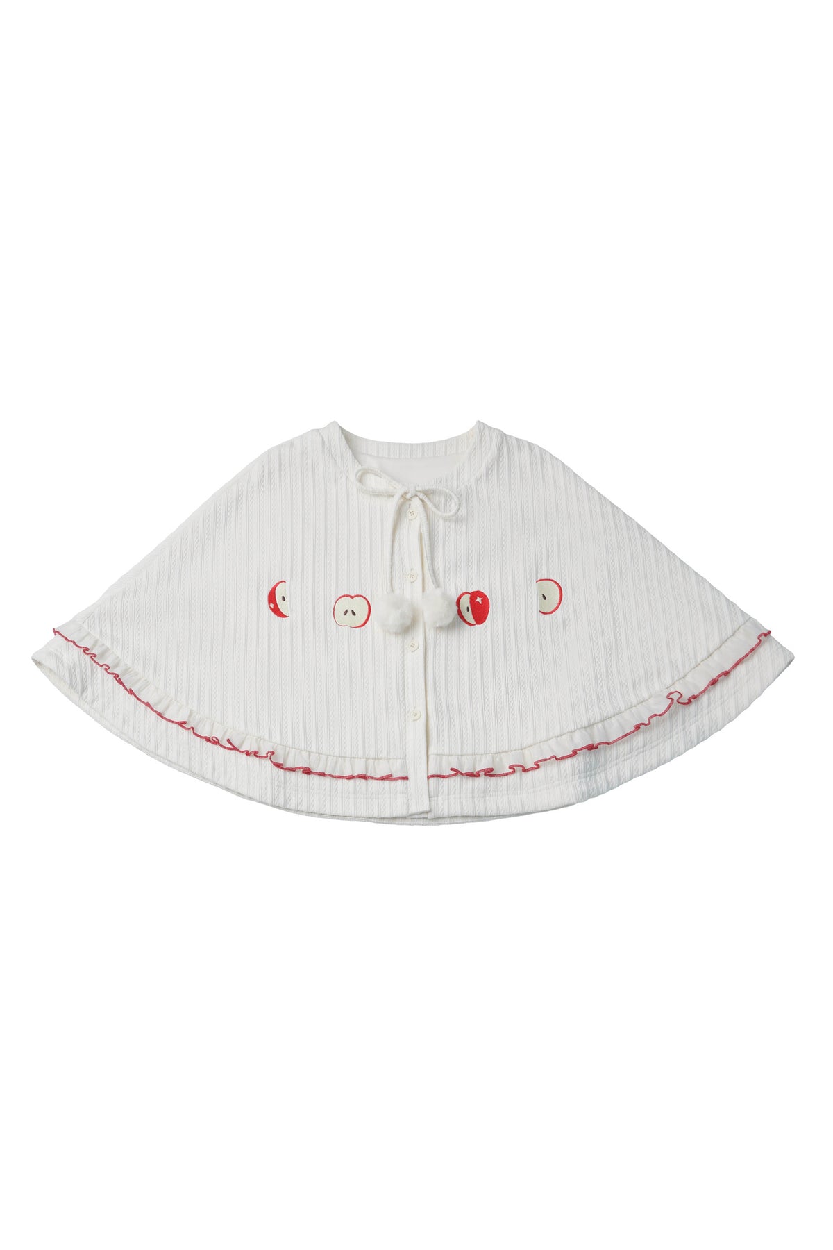 Knitted Cape And Polka Skirt Set-Up