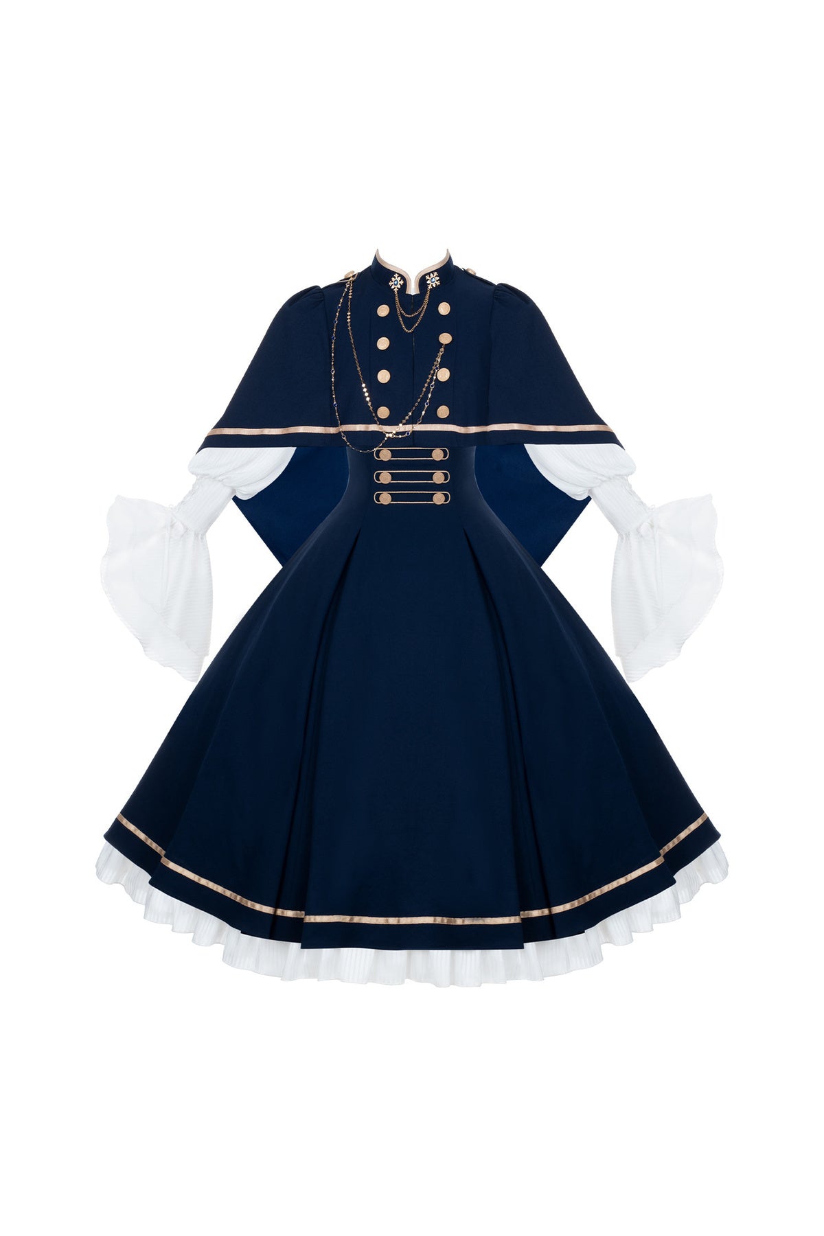 Royal Academy ensemble robe longue et cape