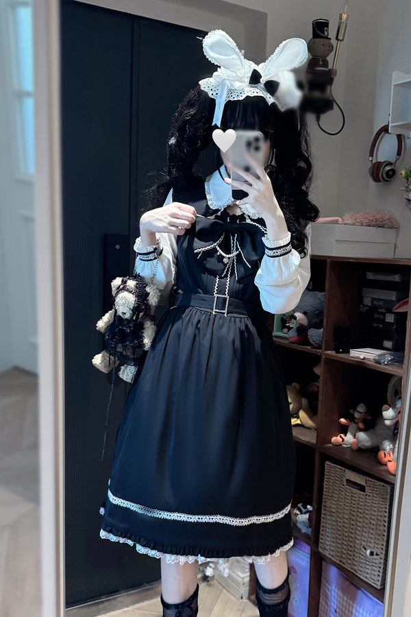 Moonlight Trio Lace Bow Dress