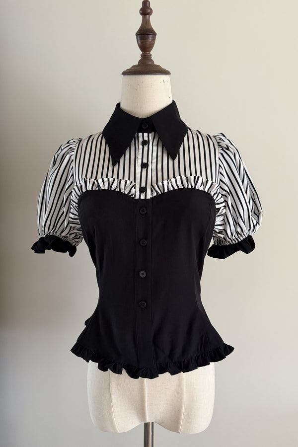 Gothic Style Short Sleeve Shirt
