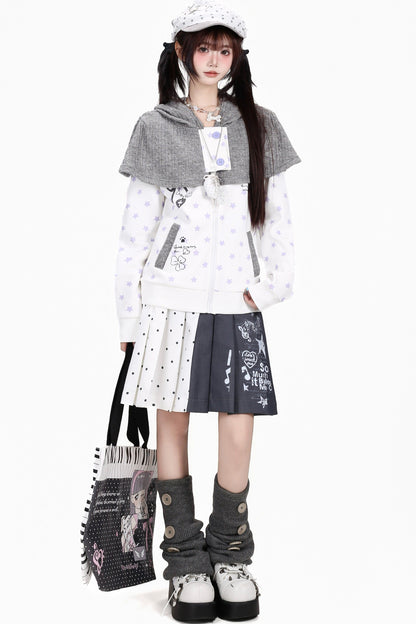 Graue Schalkragenjacke