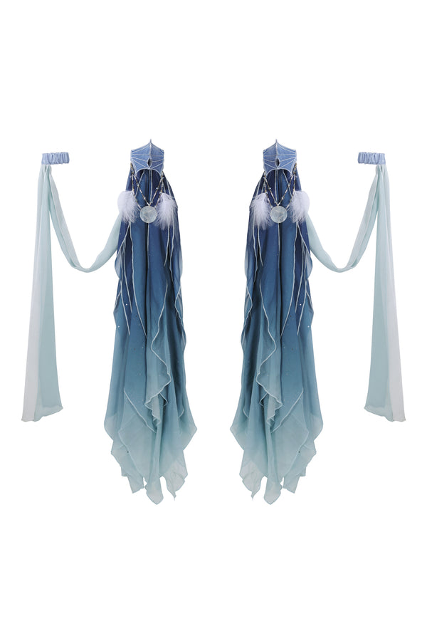 Exotic Mermaid Princess Hanfu Skirt and Camisole Set-Up