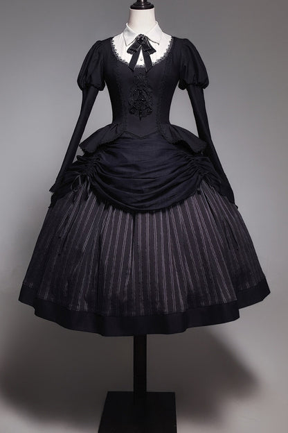Gothic Striped Lolita Set