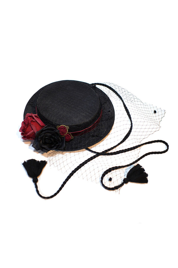Gothic Soft Veil Hat