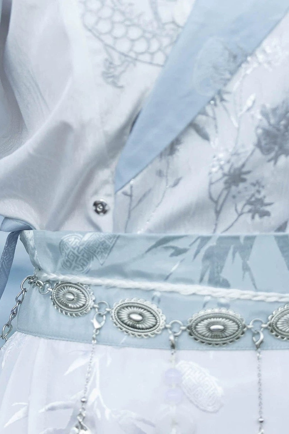 Unisex Wolkenfliegendes antikes Kostüm-Oberteil und Mamian-Rock-Set