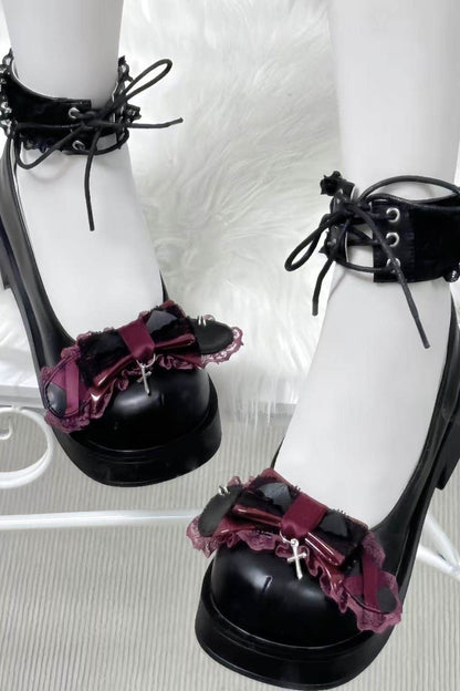 Dunkle-Nacht-Kaninchen-Mary-Jane-Schuhe