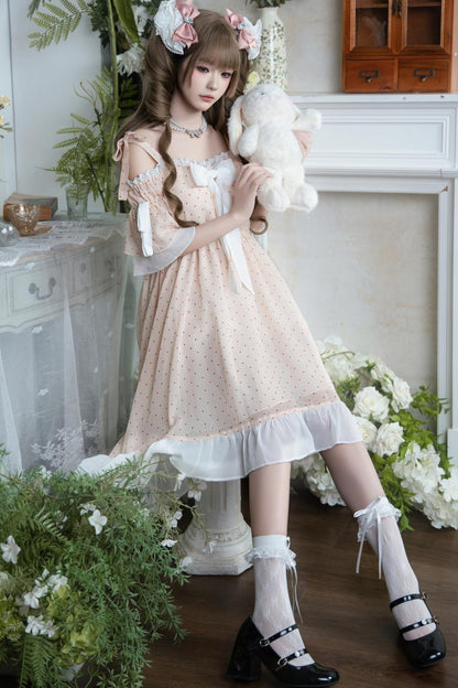 Iris Polka Dot Lace Dress