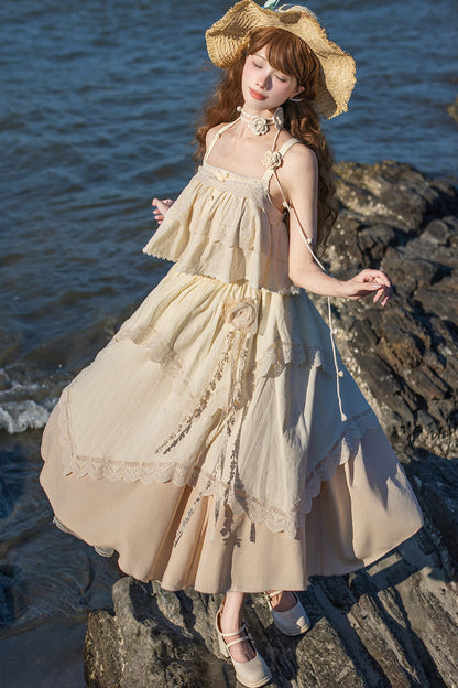 Twin Camisole And Irregular Hem Skirt Set-Up