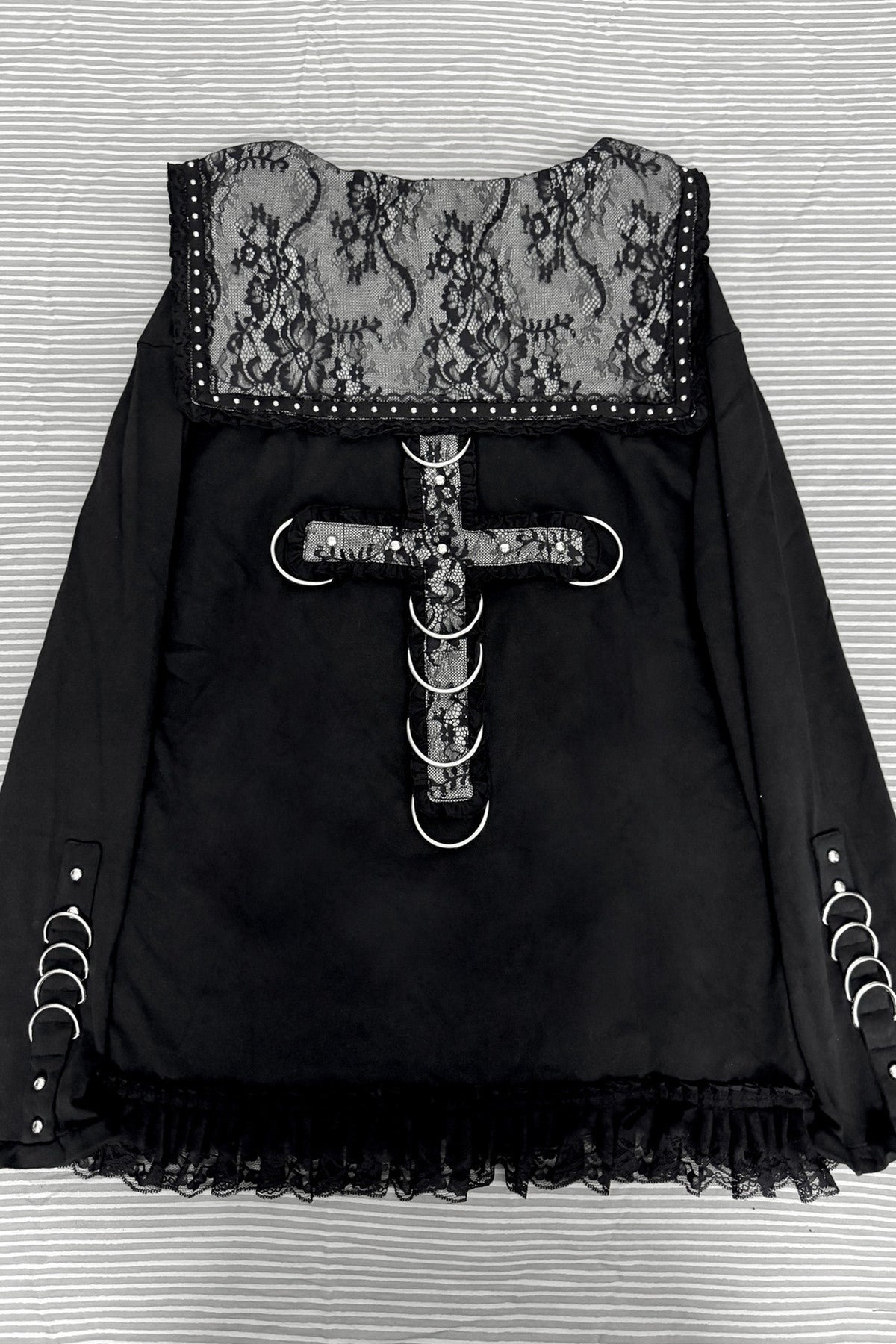 Skull Print Long Sleeve Dress