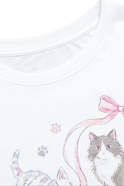 Süßes Katzen-Oversize-T-Shirt