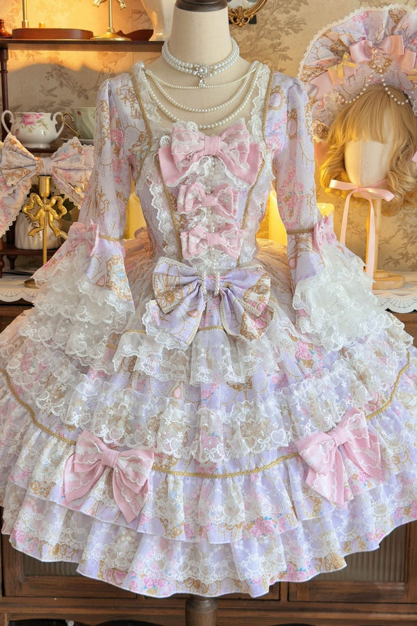 Long-Sleeved Candlestick Dress
