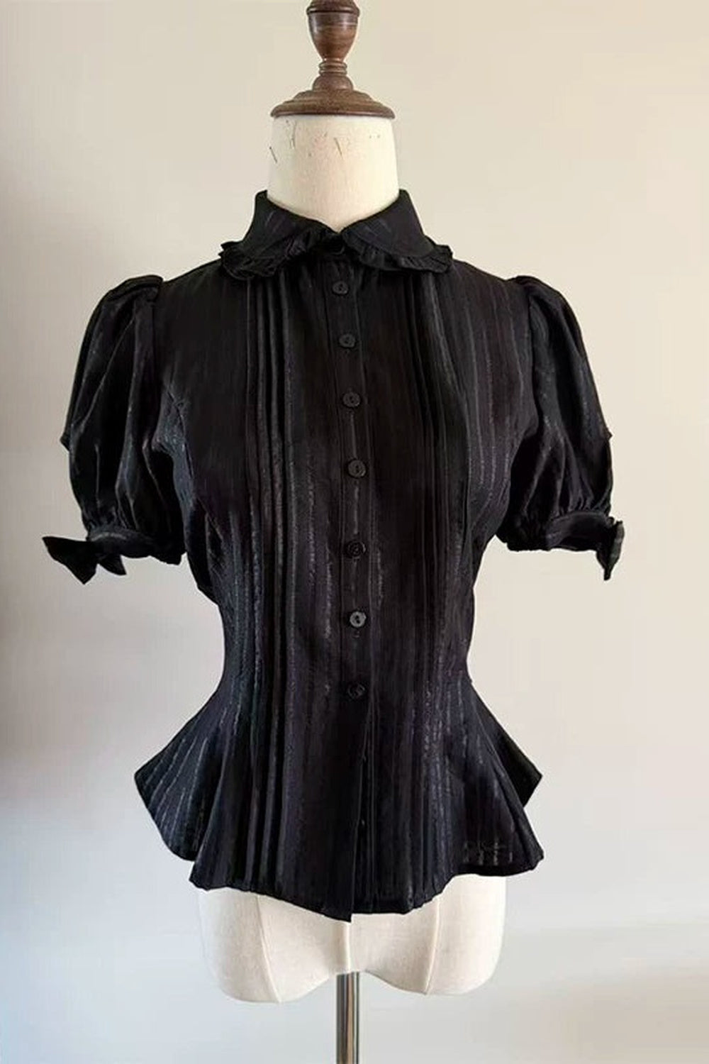 Bow Short Sleeve Blouse