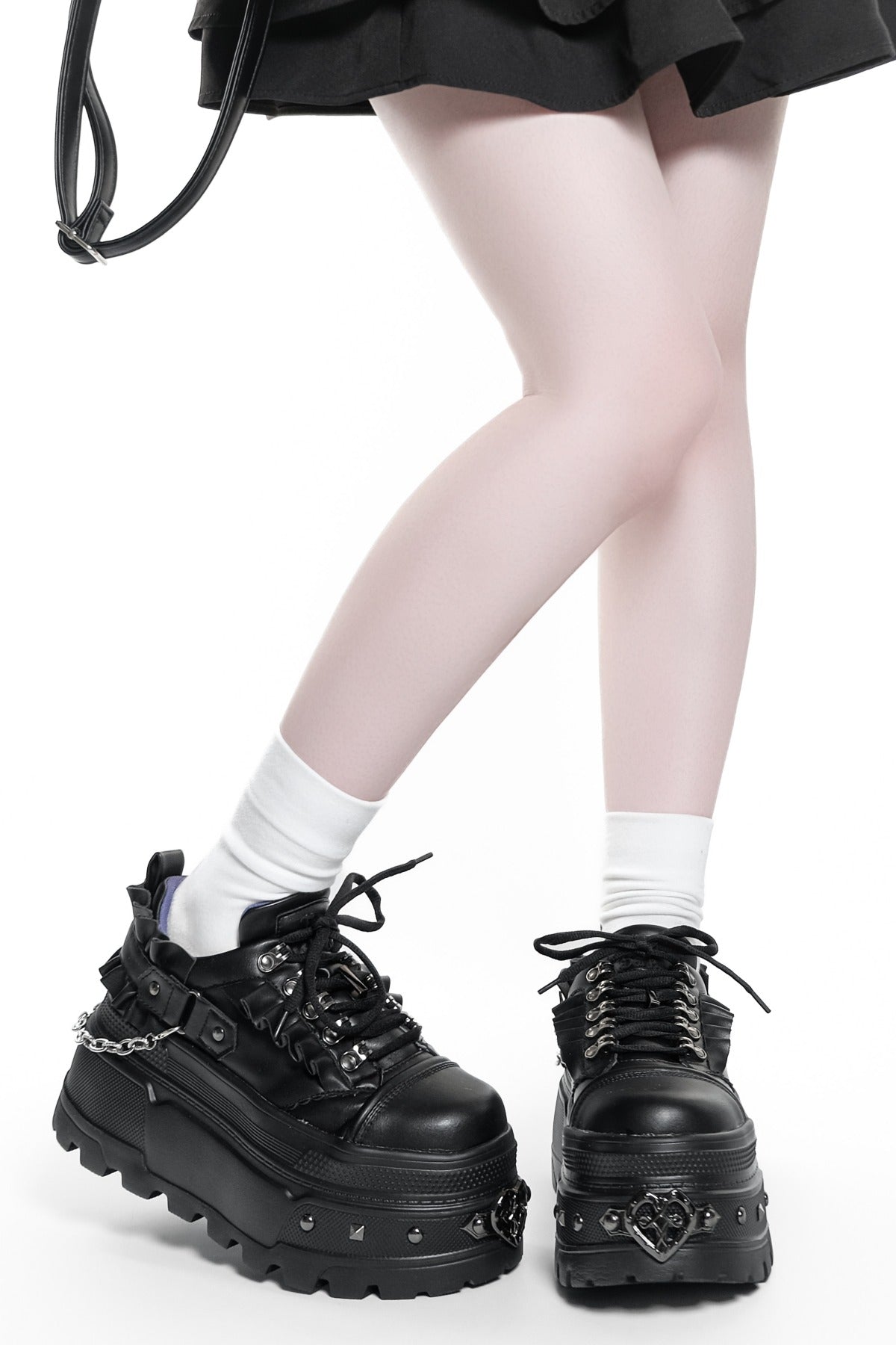 Scarpe platform gotiche subculturali