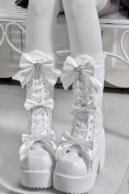Cool Lace-Up Platform Martin Boots