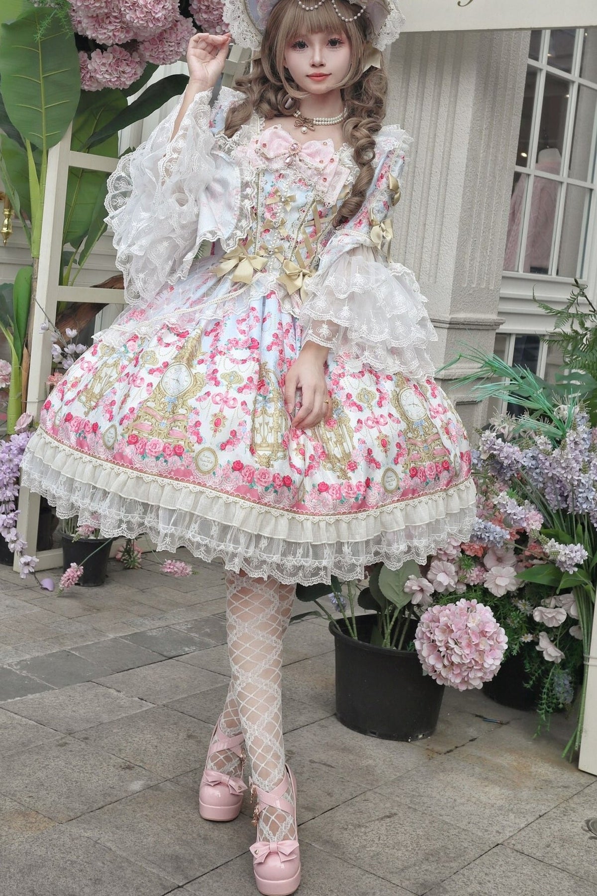 Rose Garden Sequence Lolita OP Dress