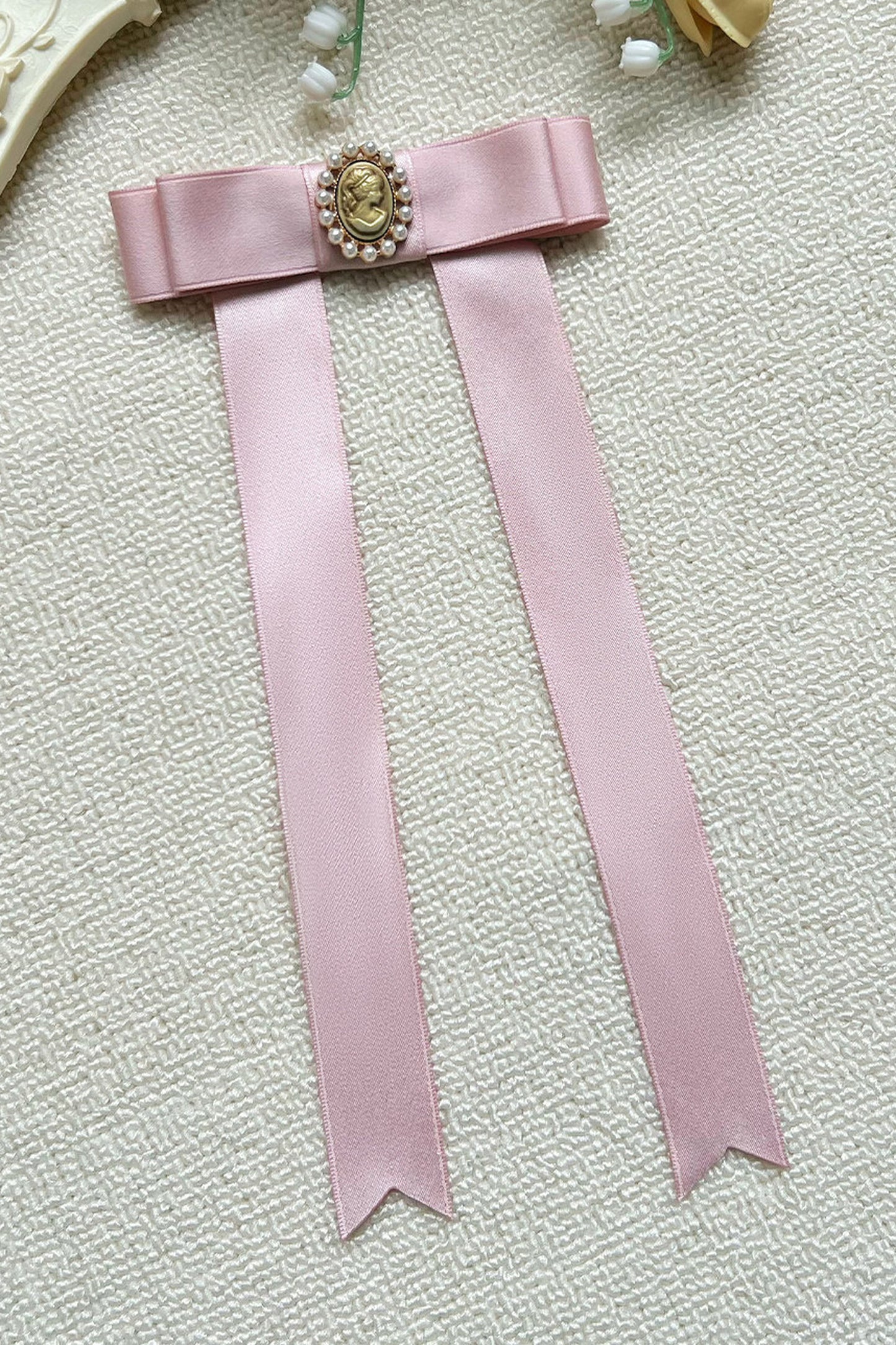 Milchtee-rosa Lolita-Kleid mit Puppen-Rüschen