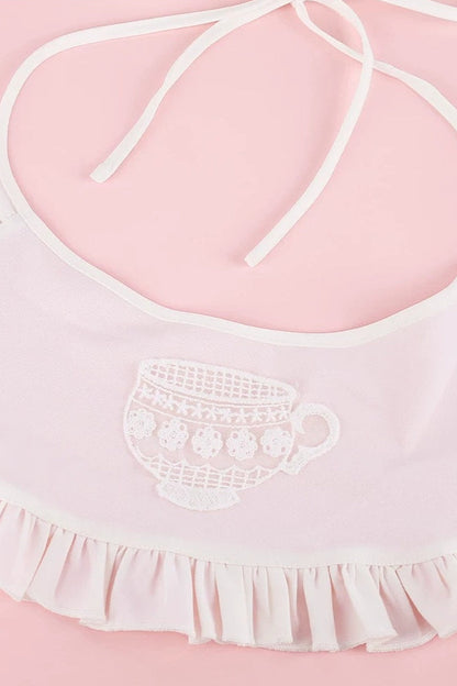 Conjunto de camisa con estampado de conejo y pantalones bombacho grises