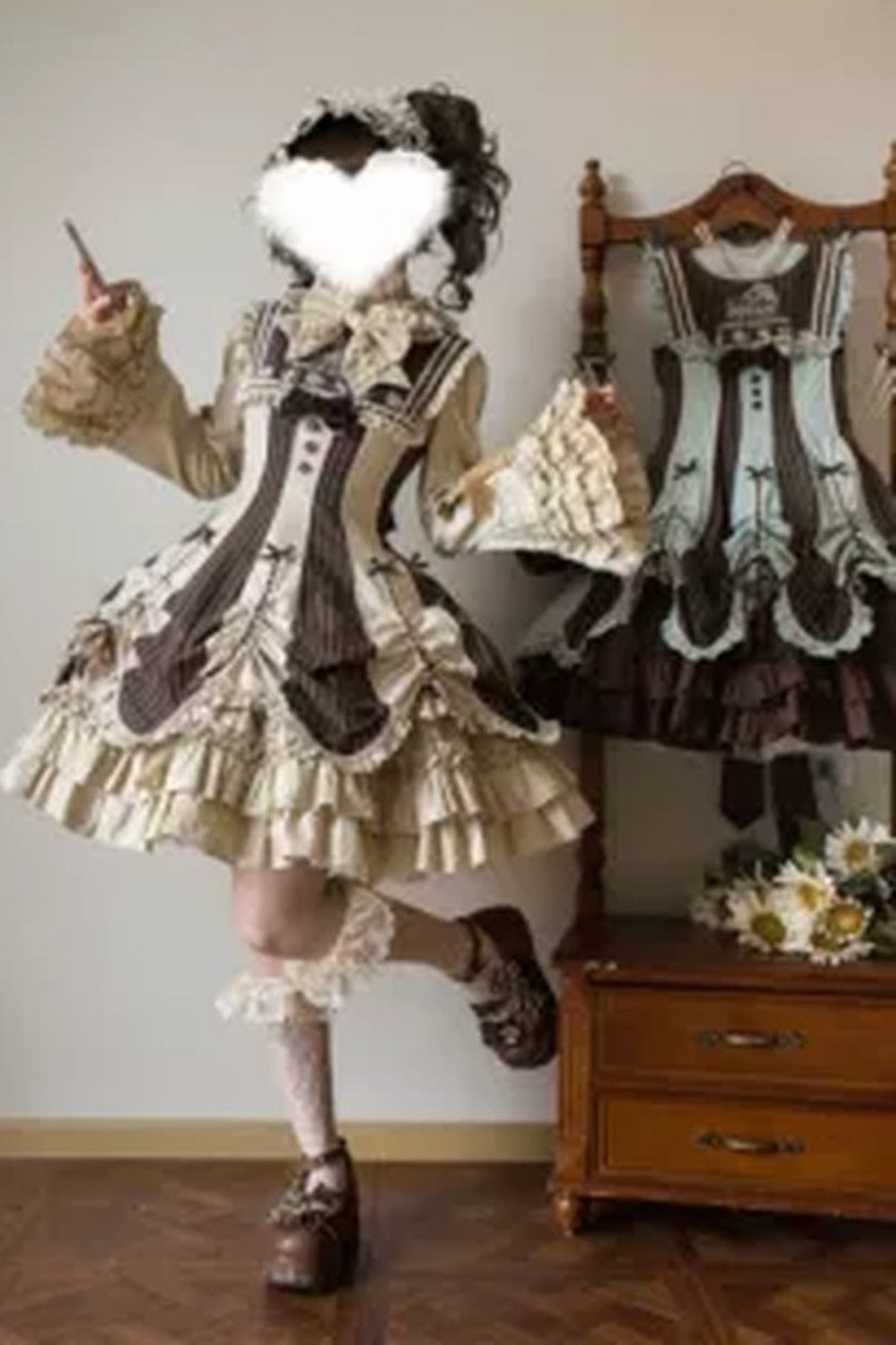 Robe lolita style poupée victorienne