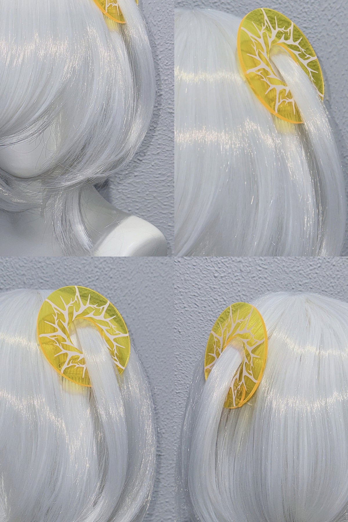 Transparent Hollow Circle Double Ponytail Hair Clip