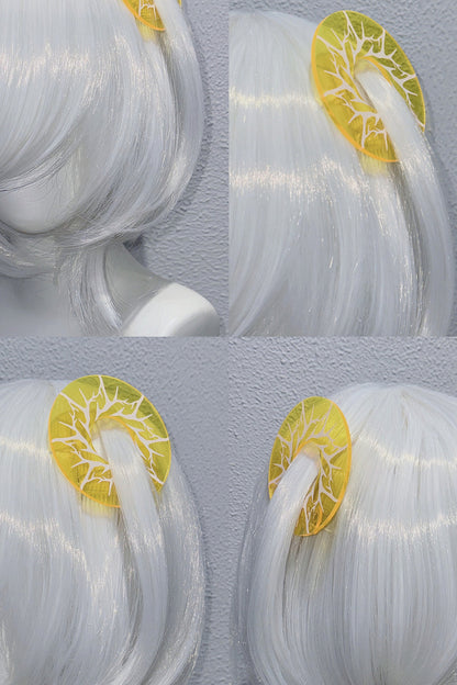 Transparent Hollow Circle Double Ponytail Hair Clip