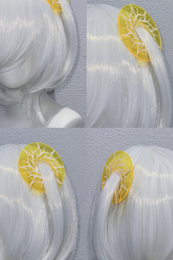 Transparent Hollow Circle Double Ponytail Hair Clip
