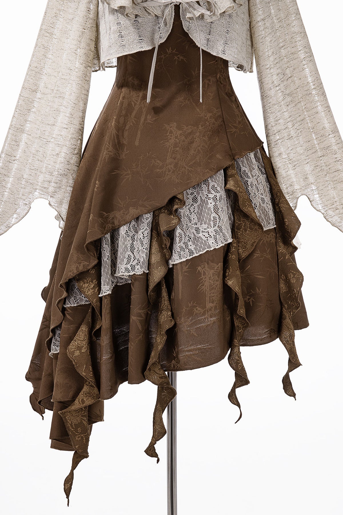 Dune Traveler Asymmetric Retro Dress Set
