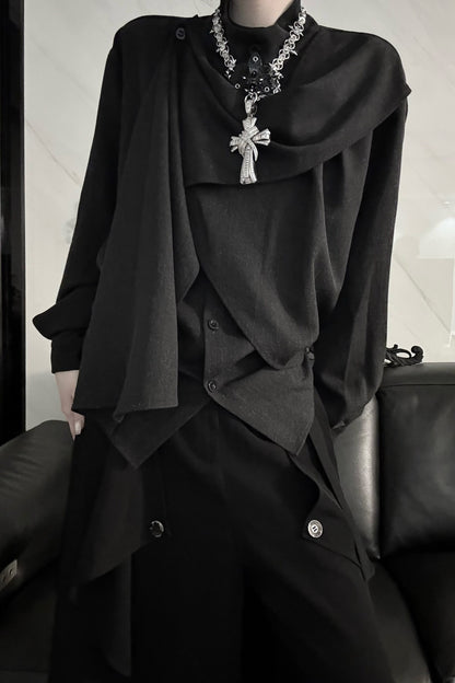 Irregular Spliced Design Shirt