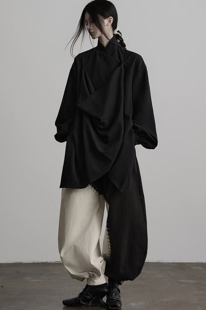 Black White Tai Chi Lantern Pants