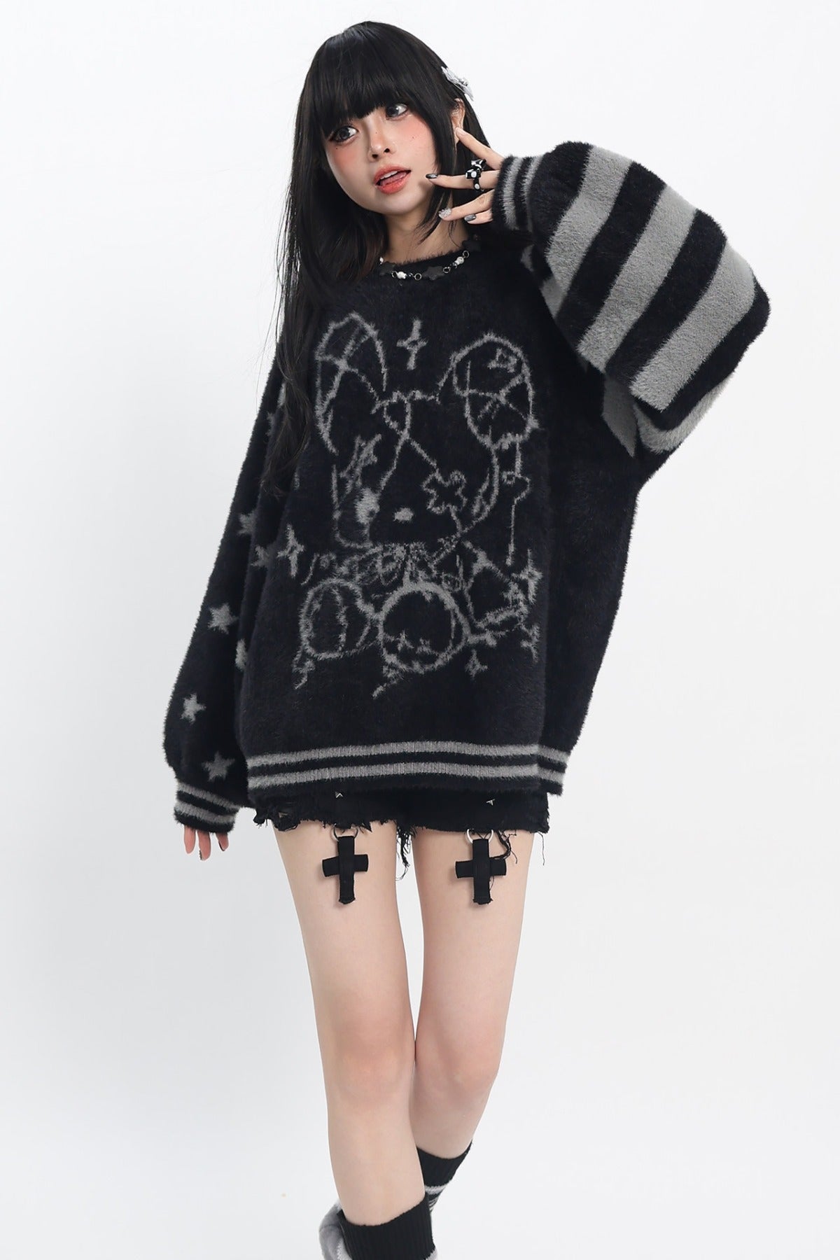 Striped Star Sweater