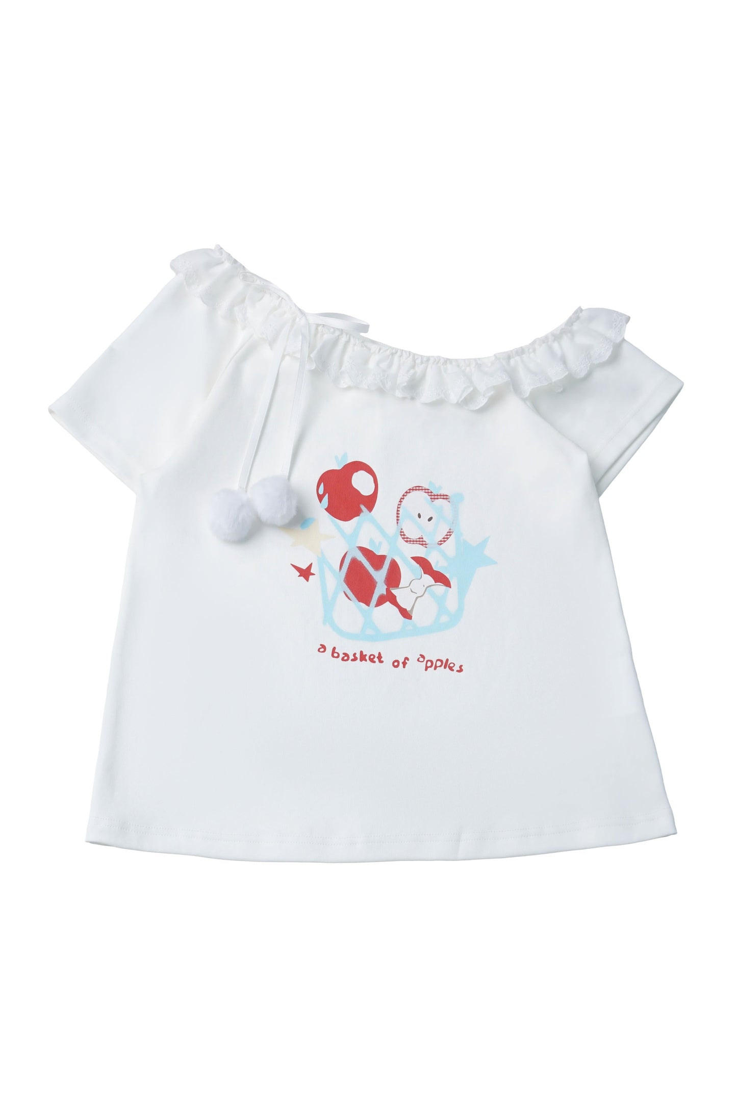 Apple Ribbon Balloon Pinafore Dress Set