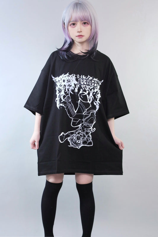 Yami-Kawaii 2D Oversized T-Shirt