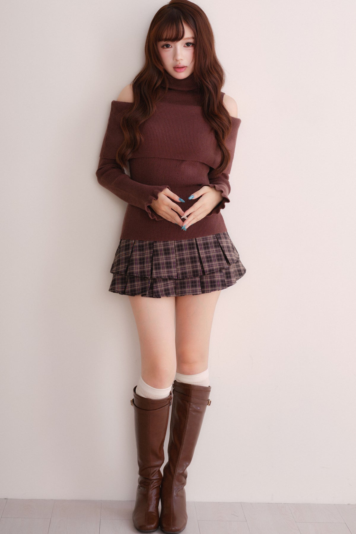 Off-Shoulder Shawl Pullover Sweater
