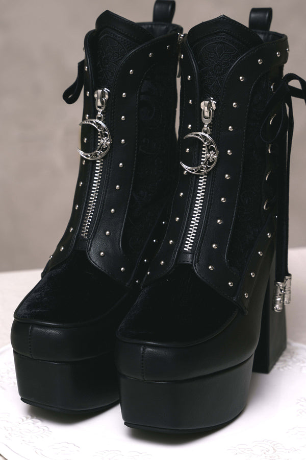 Gothic Platform Ankle Boots