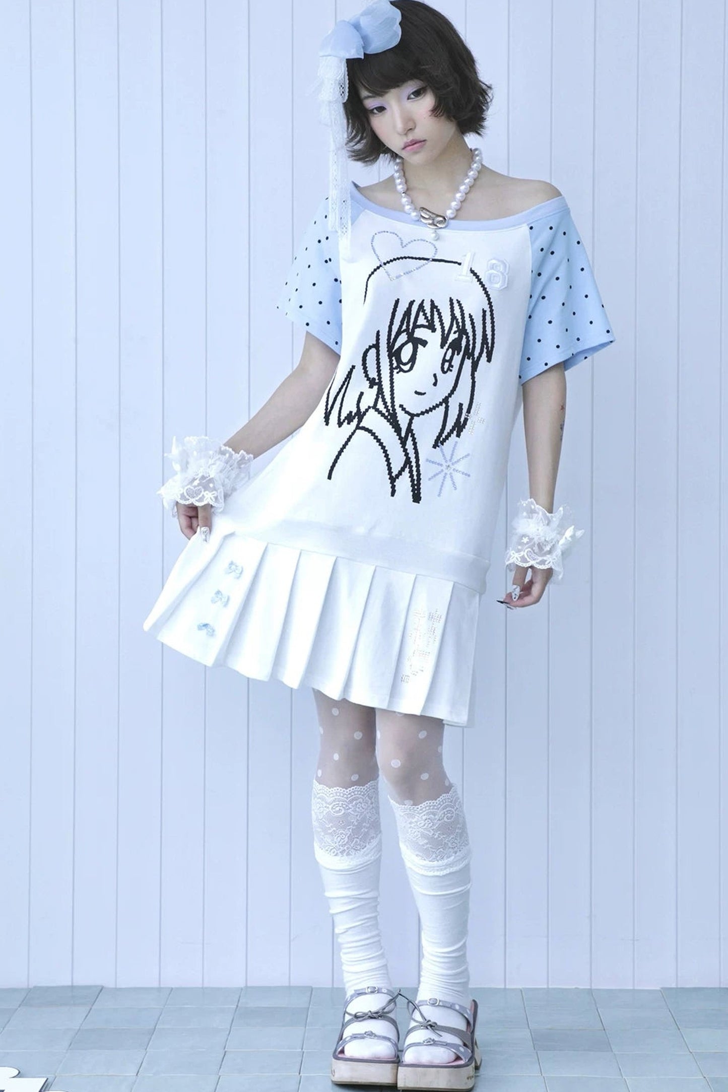 Erinnerungs-Pixel-Mädchenkleid