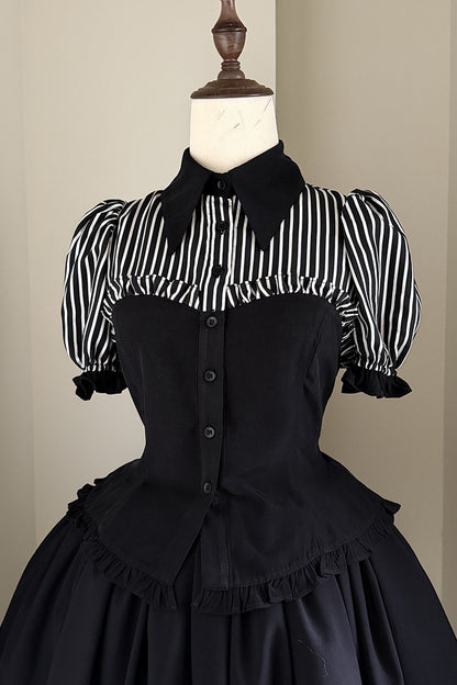 Gothic Style Short Sleeve Shirt