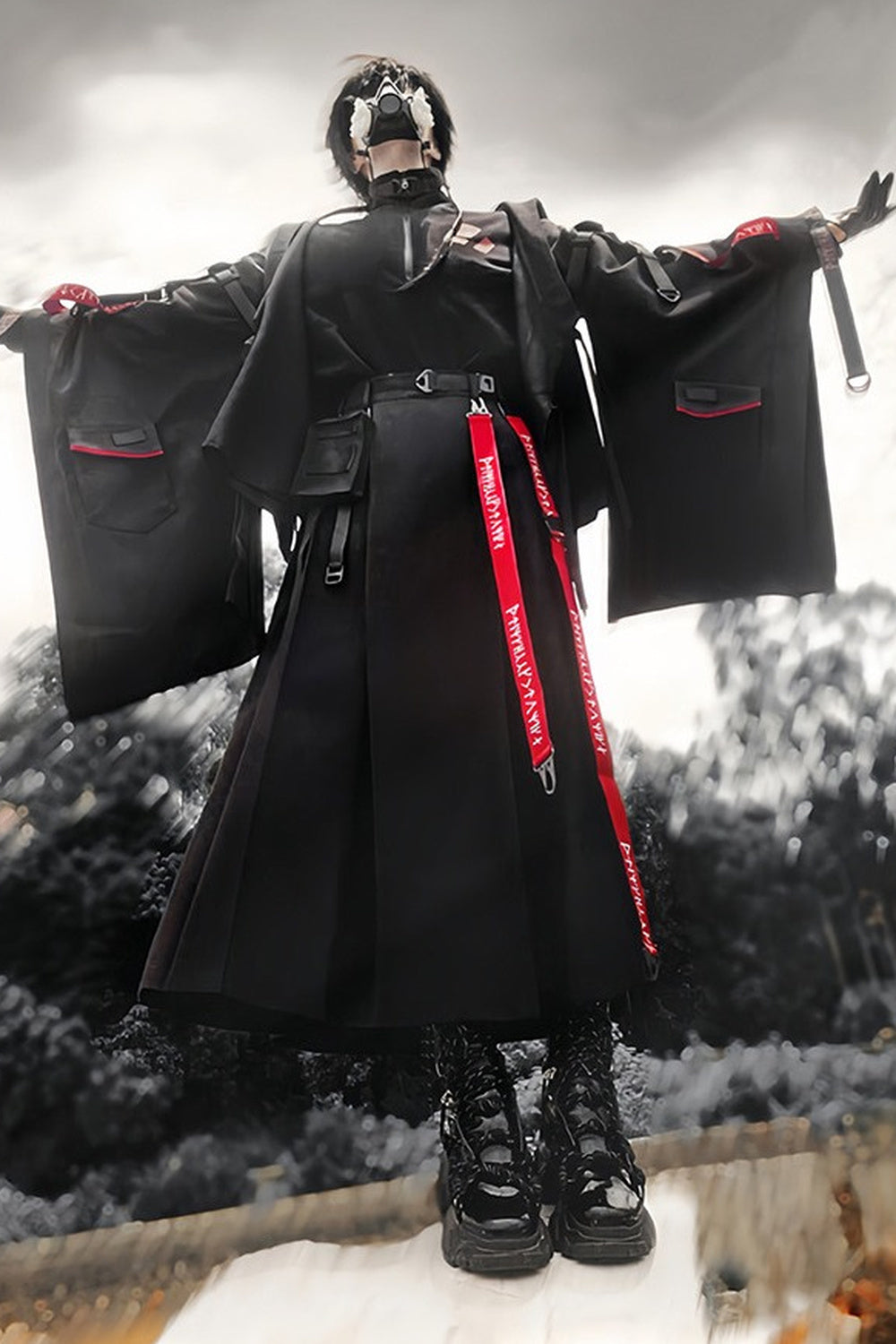 Wasteland Techwear Subculture Skirt+Pants