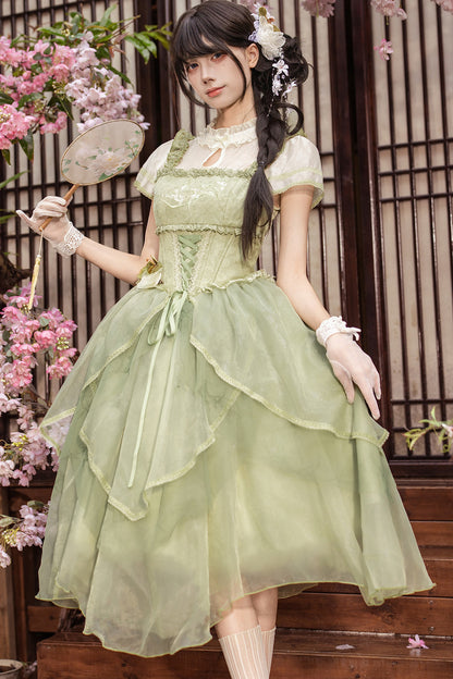 Robe de princesse chinoise romantique + accessoires