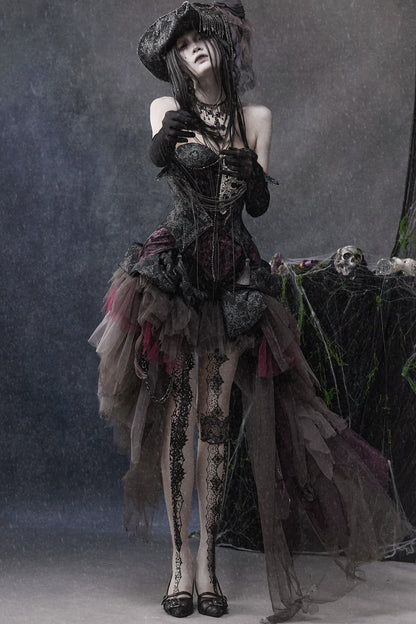 Gothic Purple Corset Dress