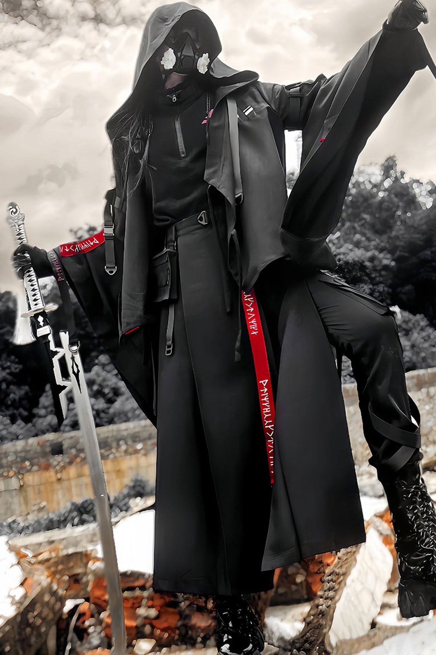 Wasteland Techwear Subculture Skirt+Pants