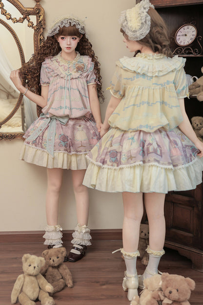 Teddy Bear Print Doll Lolita Dress