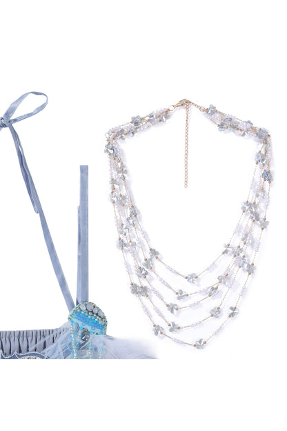 Exotic Mermaid Princess Hanfu Skirt and Camisole Set-Up