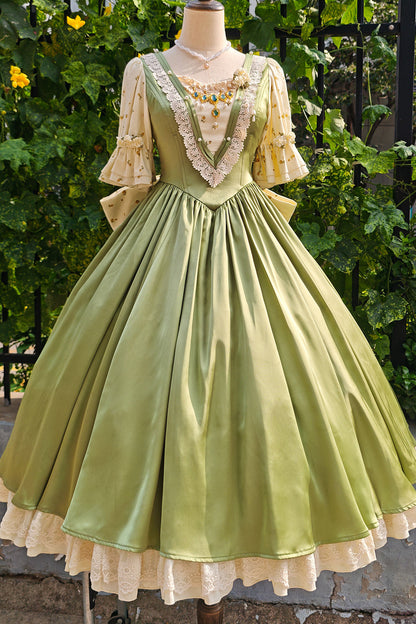 Langes Lolita-Kleid „Frühlingslied“
