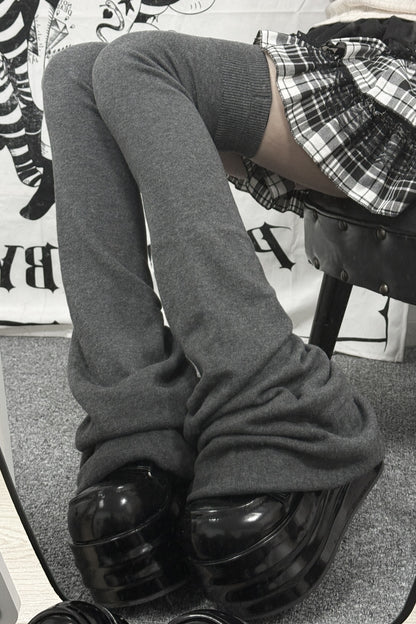 Thick Pleated Over-The-Knee Leg Warmers
