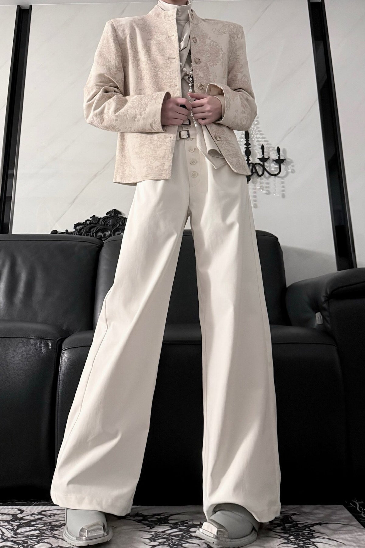Short Jacquard Suit Jacket