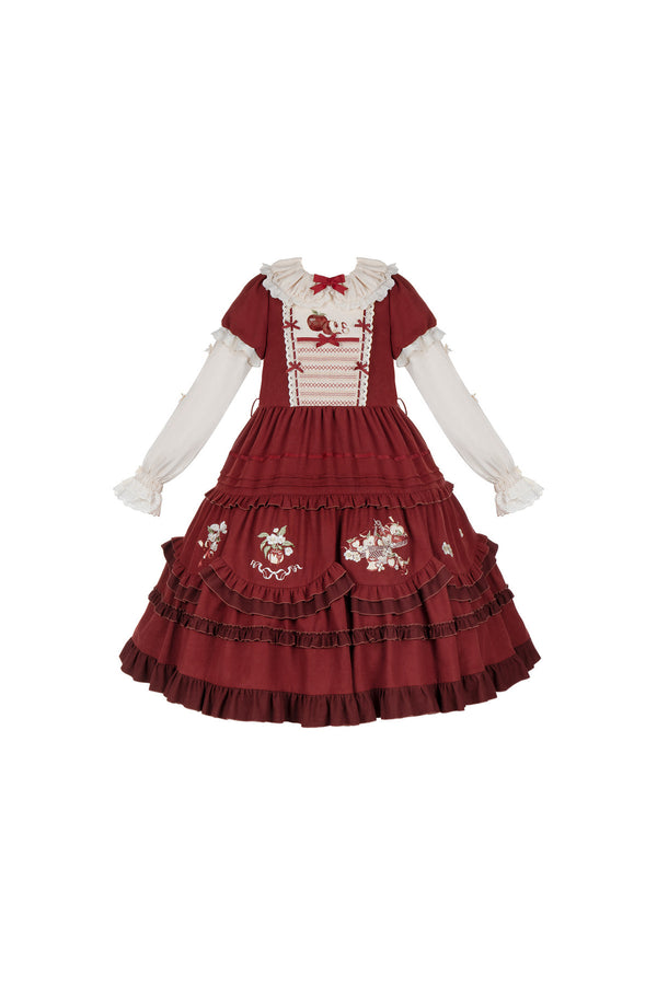 Embroidered Large Swing Dress
