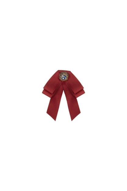 Robe tablier de soubrette à col montant